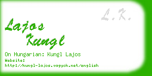 lajos kungl business card